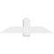 Ekena Millwork Eugene Architectural Grade PVC Gable Bracket, 48"W x 14"H x 4"D x 6"F, 7/12 Pitch GBP048X14X0406EUG00 - alternate 3